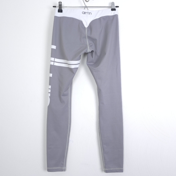 Aim’n Classic Grey Stripe Tights Size M - Picture 2 of 7